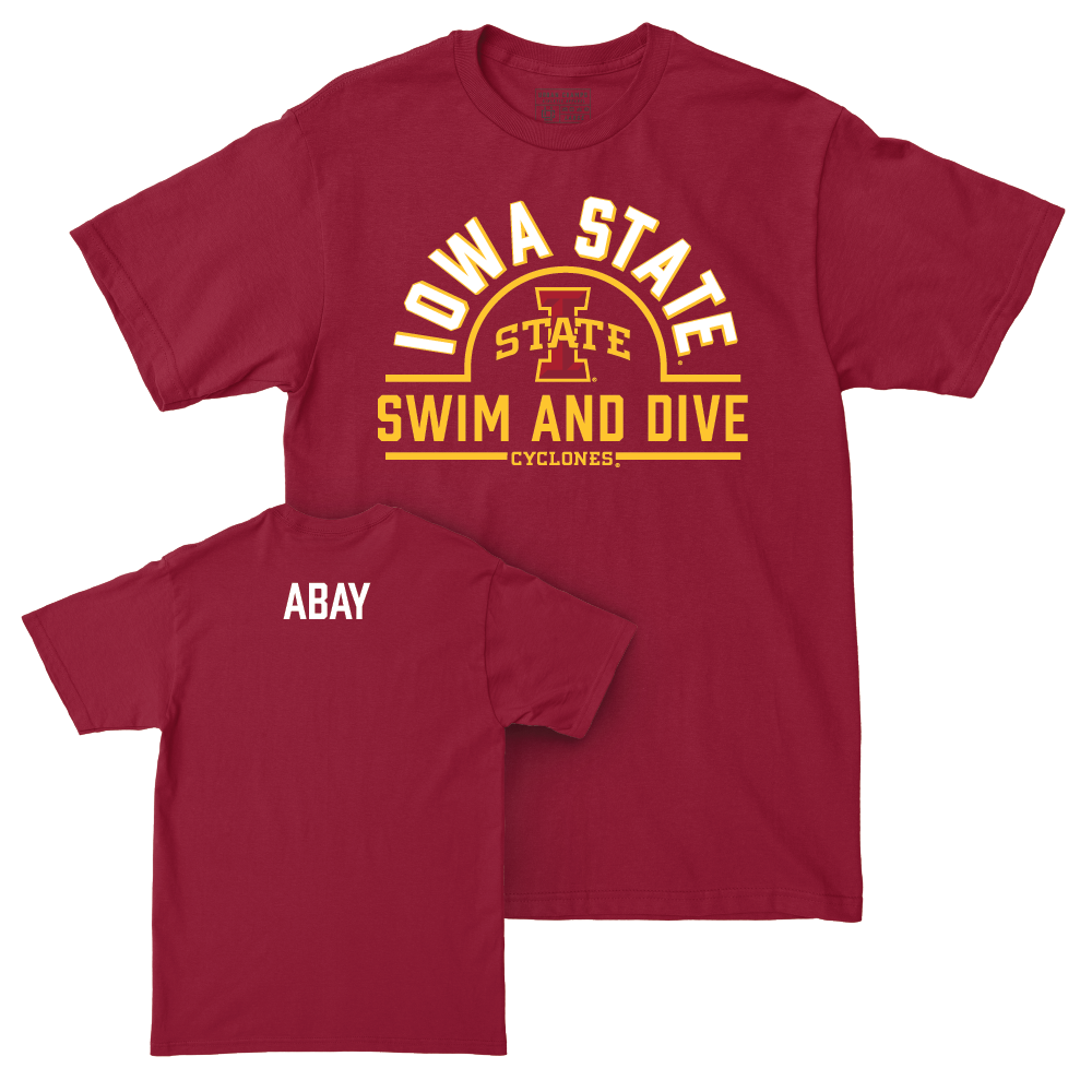 Iowa State Women's Swim & Dive Crimson Arch Tee  - Cemile Miray Abay