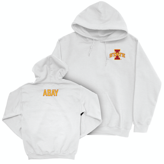 Iowa State Women's Swim & Dive White Logo Hoodie  - Cemile Miray Abay