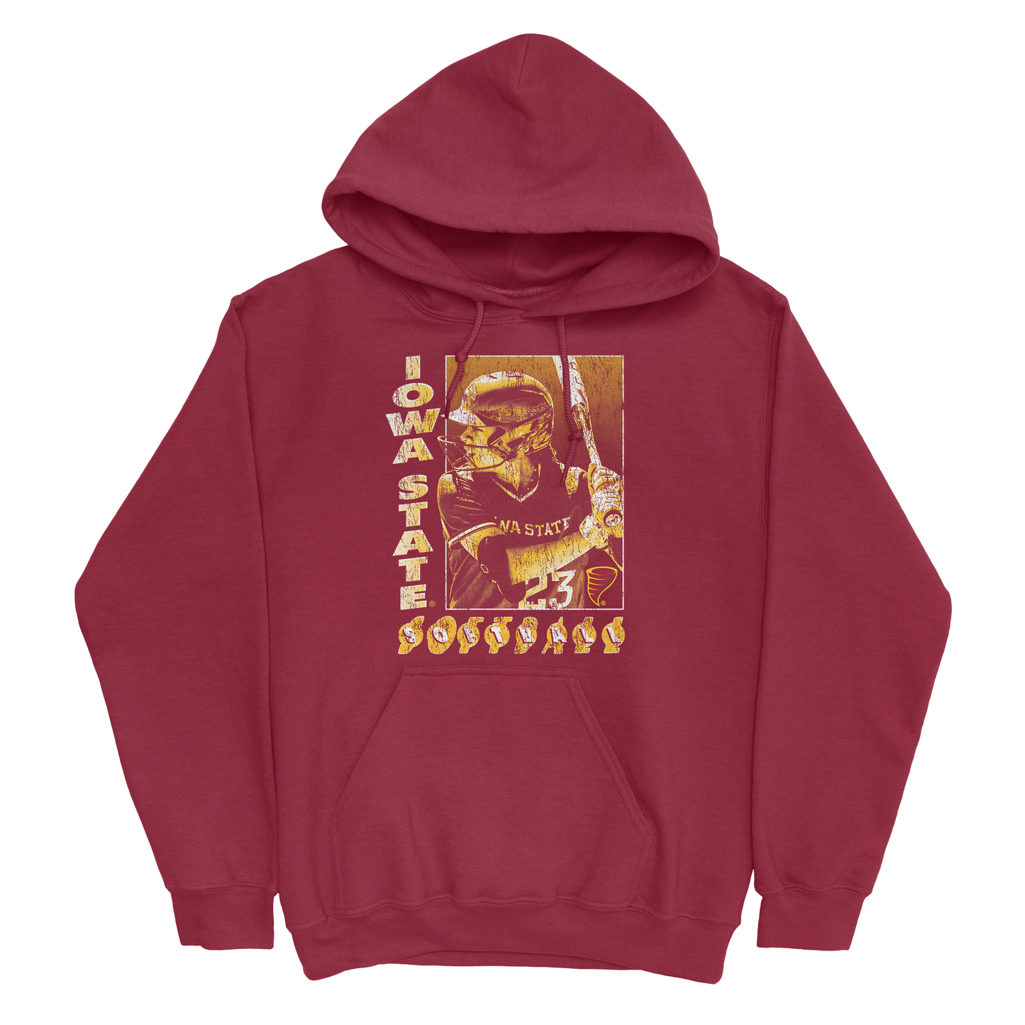EXCLUSIVE RELEASE: Angelina Allen Block Letter Cardinal Hoodie