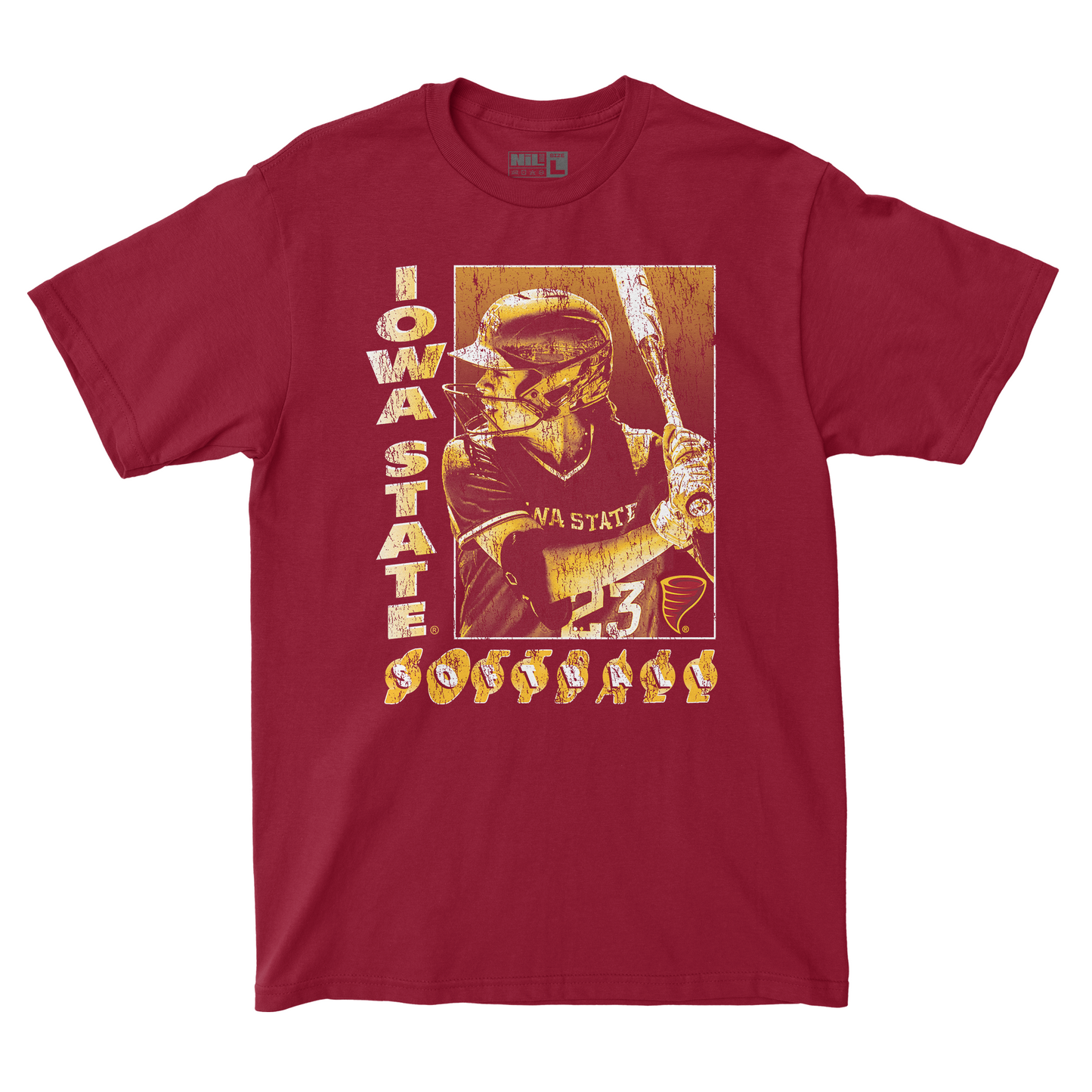 EXCLUSIVE RELEASE: Angelina Allen Block Letter Cardinal Tee