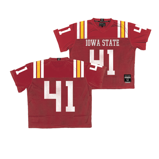 Iowa State Throwback Football Jersey - Rylan Barnes | #41