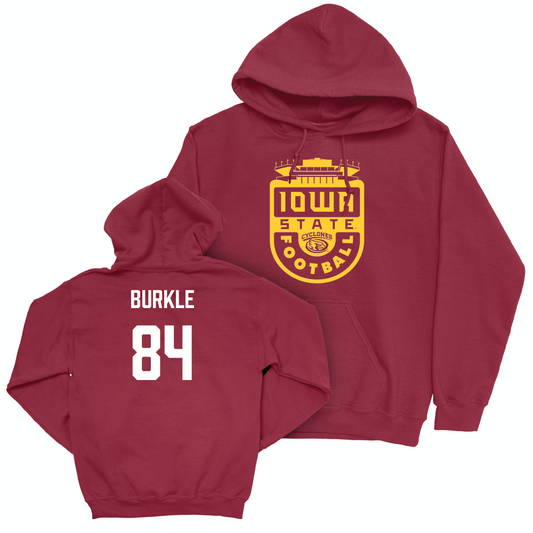 Iowa State Football Crimson Football Stadium Hoodie  - Gabe Burkle