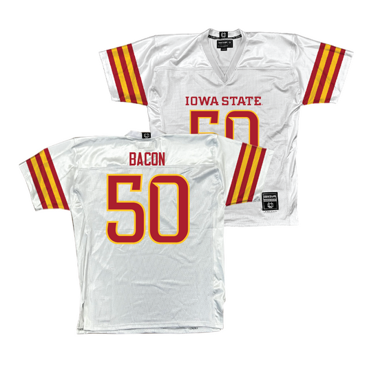 Iowa State Football White Jersey - Caleb Bacon