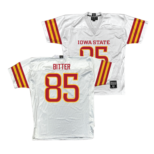 Iowa State Football White Jersey - Aidan Bitter  | #85