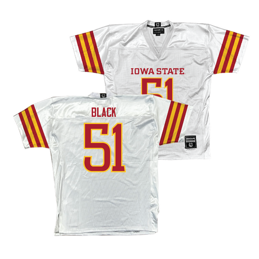 Iowa State Football White Jersey - Brendan Black | #51