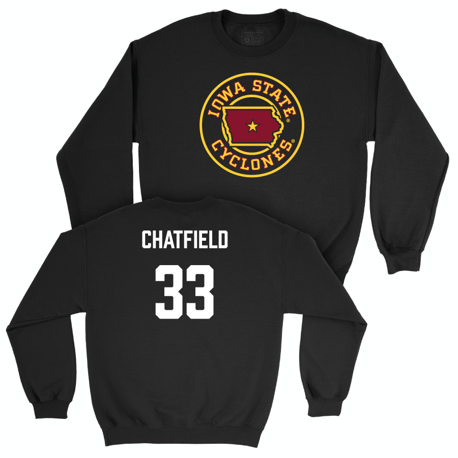 Iowa State Men's Basketball Black Ames Crewneck  - Brandton Chatfield