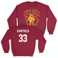 Iowa State Men's Basketball Crimson Cy Crewneck  - Brandton Chatfield