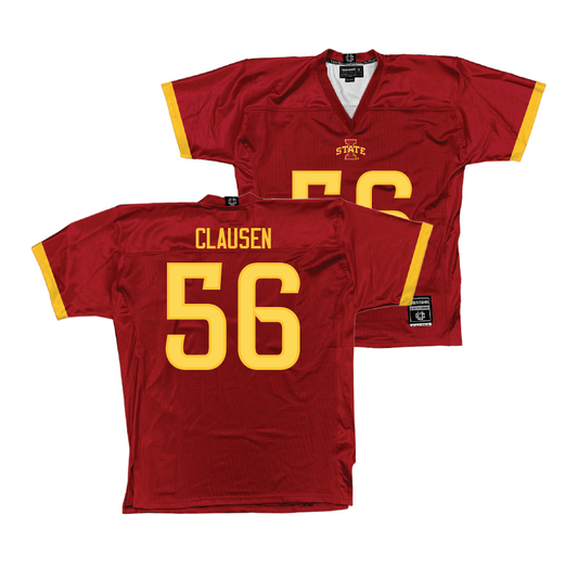 Crimson Iowa State Football Jersey  - Drew Clausen