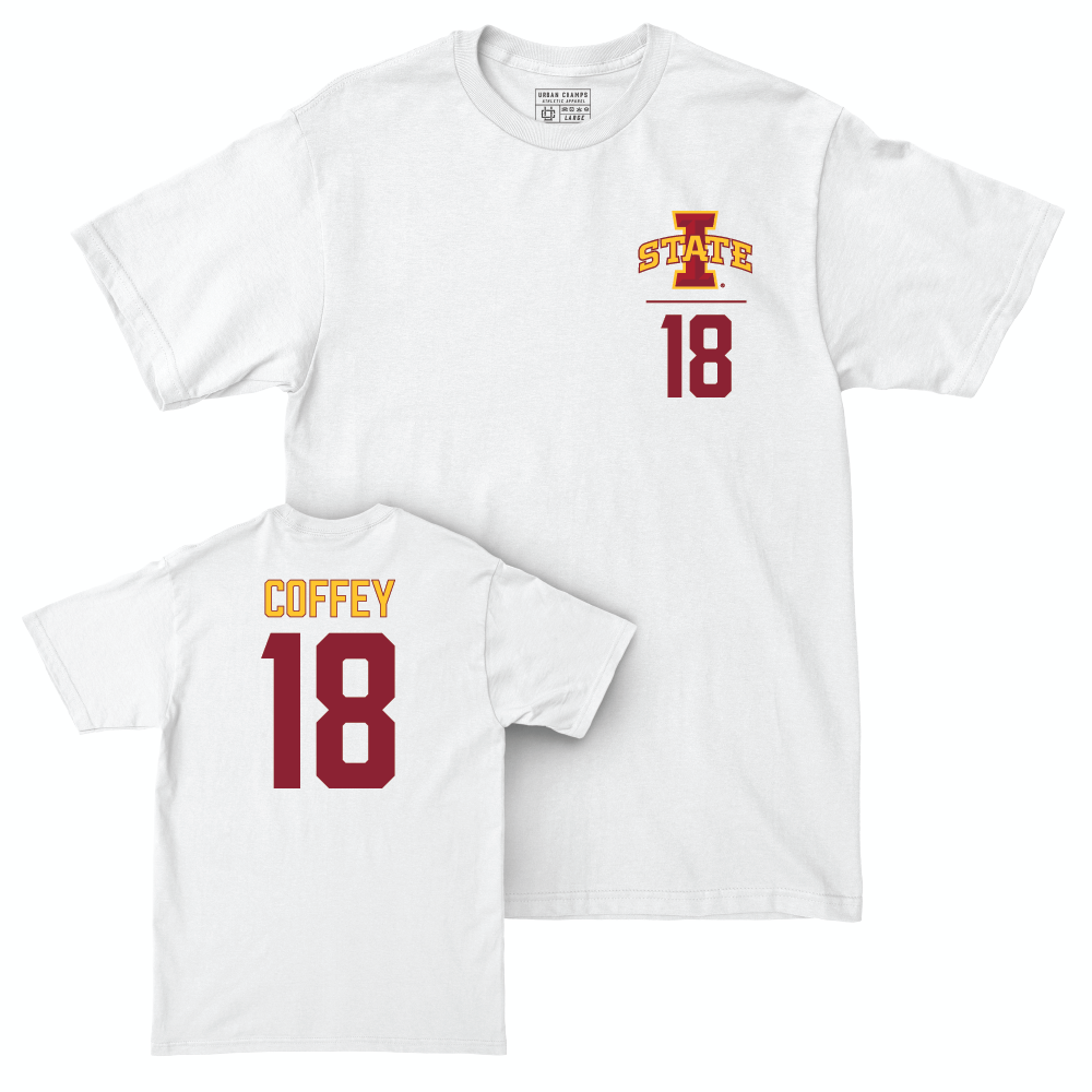 Iowa State Football White Logo Comfort Colors Tee  - David Coffey