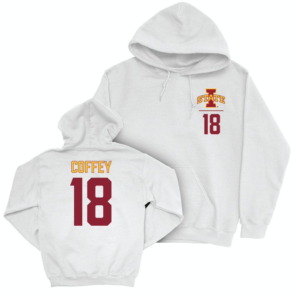 Iowa State Football White Logo Hoodie  - David Coffey