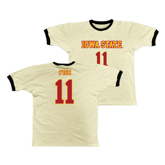 Iowa State Retro Ringer Tee - Kayden Fish