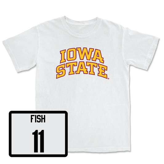 White Men's Basketball Iowa State Comfort Colors Tee - Kayden Fish