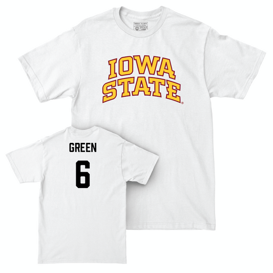 Iowa State Football White Comfort Colors Tee  - Eli Green