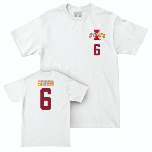 Iowa State Football White Logo Comfort Colors Tee  - Eli Green