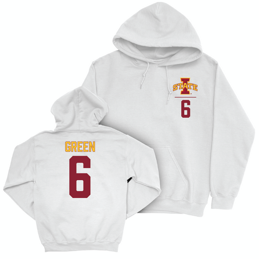 Iowa State Football White Logo Hoodie  - Eli Green