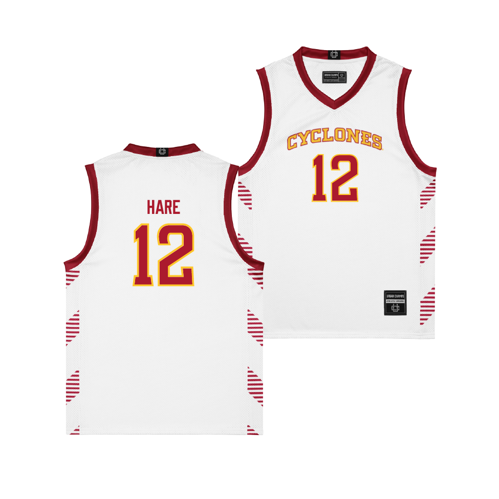 Iowa State Women's Basketball White Jersey - Kenzie Hare