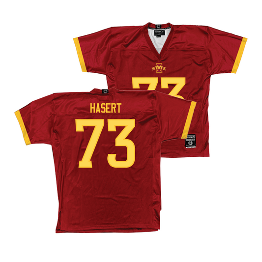 Iowa State Football Crimson Jersey  - Deylin Hasert