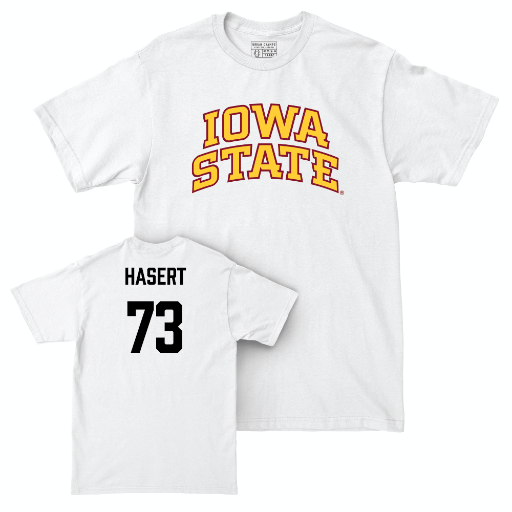 Iowa State Football White Comfort Colors Tee  - Deylin Hasert