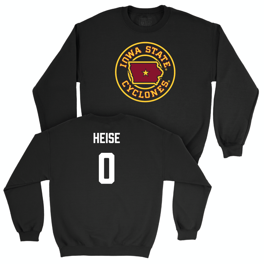 Iowa State Men's Basketball Black Ames Crewneck  - Nate Heise