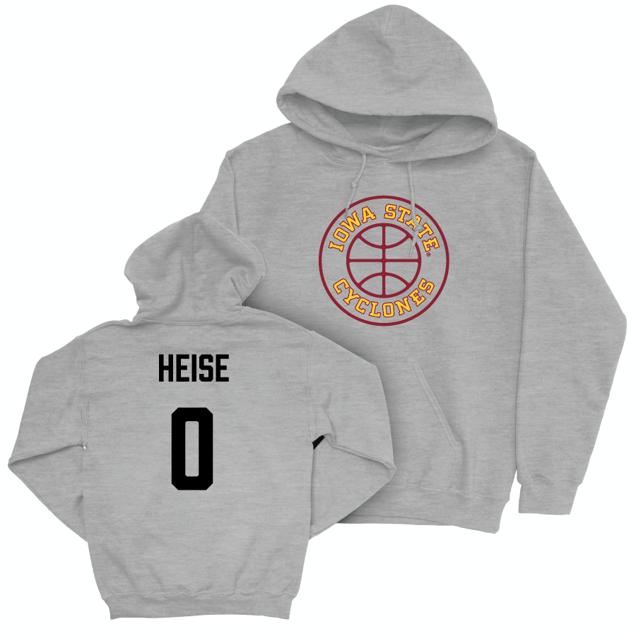 Iowa State Men's Basketball Sport Grey Hardwood Hoodie  - Nate Heise