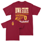 Iowa State Men's Basketball Crimson Hoops Tee  - Nate Heise