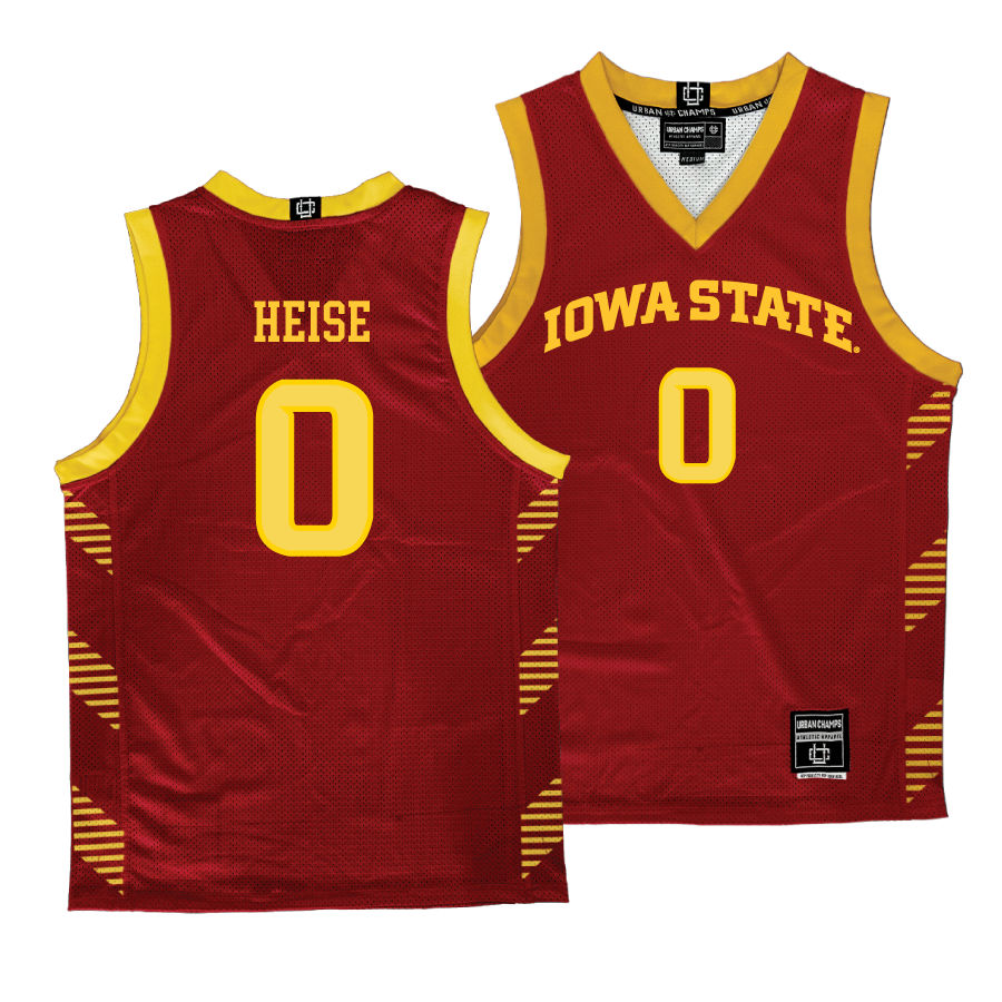 Crimson Men's Basketball Iowa State Jersey  - Nate Heise