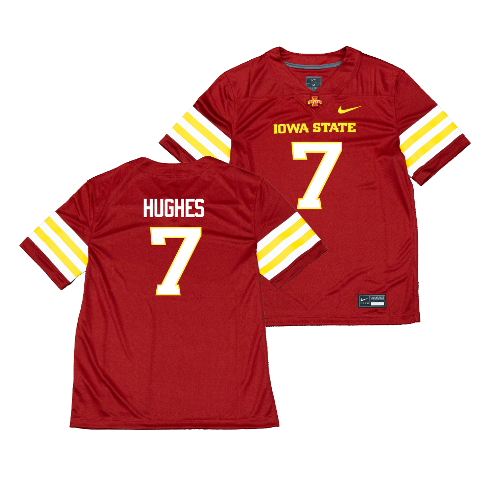 Nike Iowa State Cardinal NIL Game Replica Football Jersey - Tanner Hughes