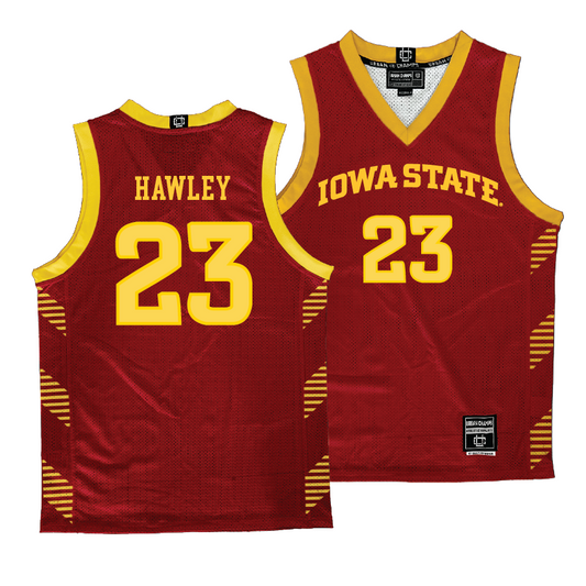 Crimson Men's Basketball Iowa State Jersey - Conrad Hawley