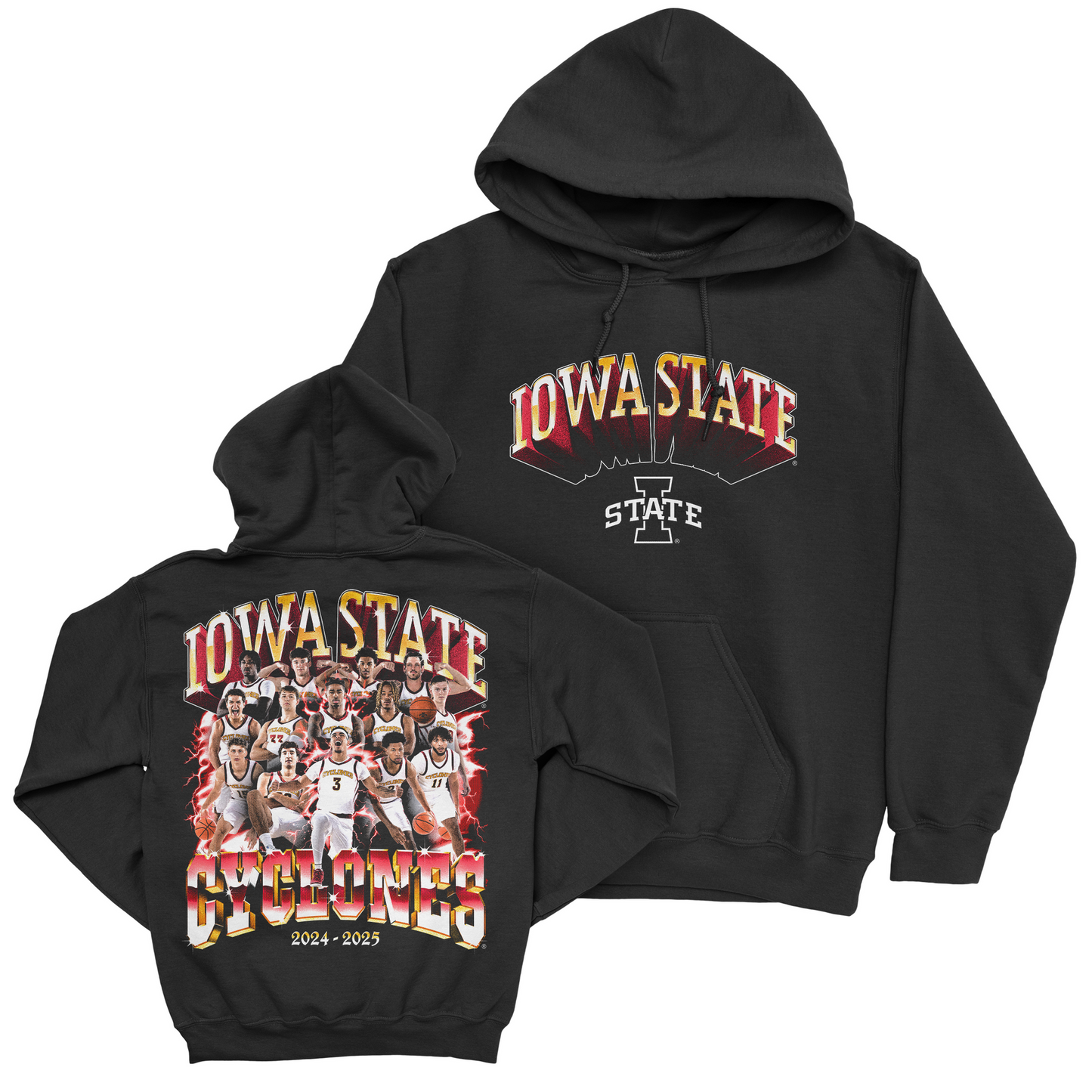 EXCLUSIVE RELEASE: Iowa State Men's Basketball 24-25' Team Black Hoodie