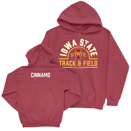 Iowa State Track & Field Crimson Arch Hoodie - Ava Cinnamo Small