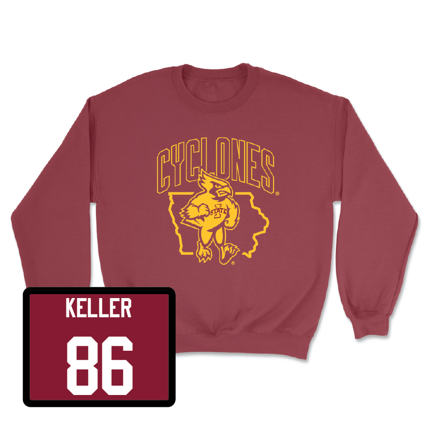 Red Football Cy Crewneck 4 Youth Small / Andrew Keller | #86