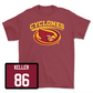 Red Football Cyclones Tee 4 Youth Small / Andrew Keller | #86