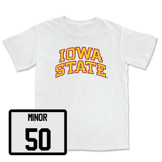 White Softball Iowa State Comfort Colors Tee Youth Small / Ashley Minor | #50