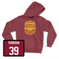 Red Football Stadium Hoodie 3 Youth Small / Asle Thorson | #39