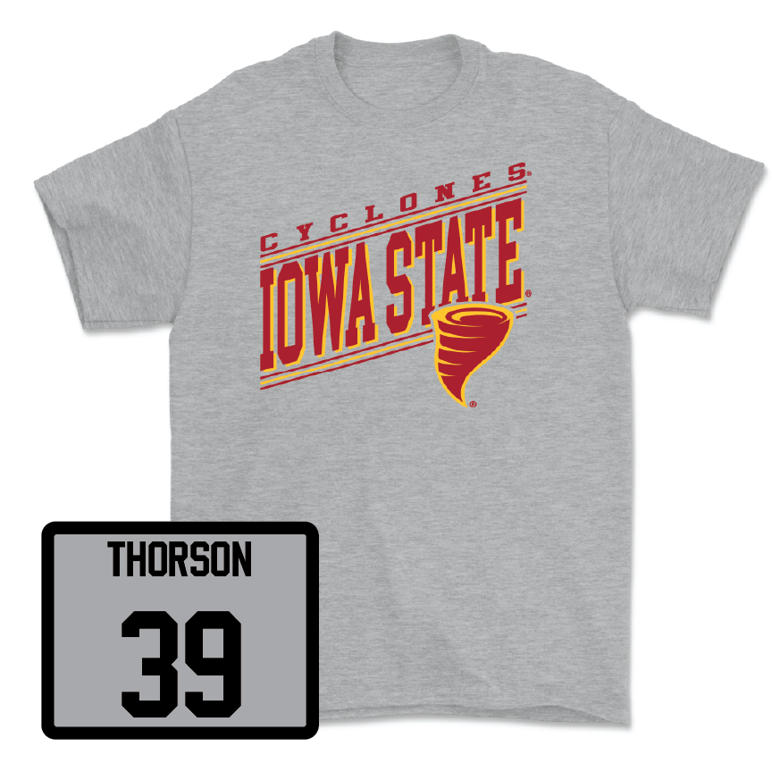 Sport Grey Football Vintage Tee 3 Youth Small / Asle Thorson | #39