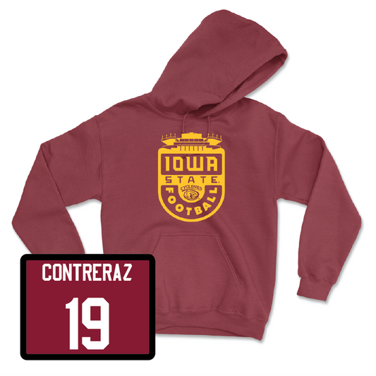 Red Football Stadium Hoodie 5 Youth Small / Chase Contreraz | #19