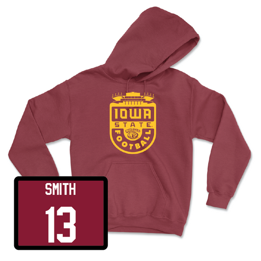 Red Football Stadium Hoodie Youth Small / Cameron Smith | #13
