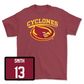Red Football Cyclones Tee Youth Small / Cameron Smith | #13