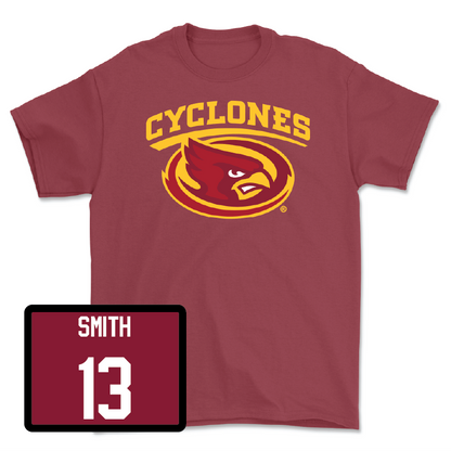 Red Football Cyclones Tee Youth Small / Cameron Smith | #13