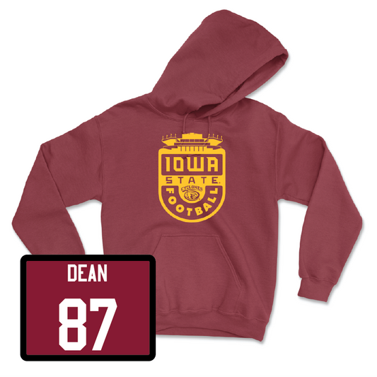 Red Football Stadium Hoodie Youth Small / Easton Dean | #87