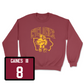 Red Football Cy Crewneck 3 Youth Small / Greg Gaines III | #8