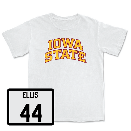 White Football Iowa State Comfort Colors Tee 4 Youth Small / Jacob Ellis | #44
