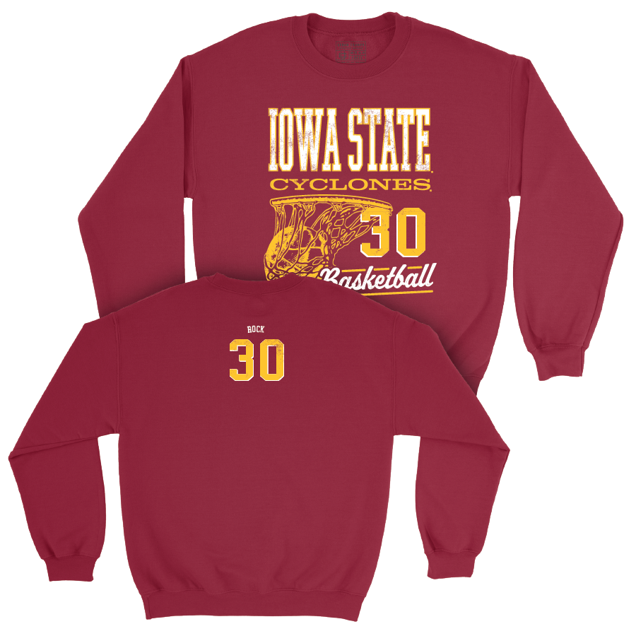 Iowa State Men's Basketball Crimson Hoops Crew - JT Rock | #30 Small