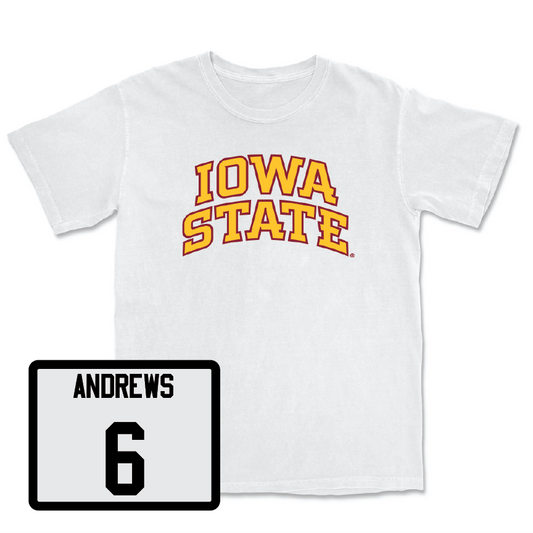 White Softball Iowa State Comfort Colors Tee Youth Small / McKenna Andrews | #6