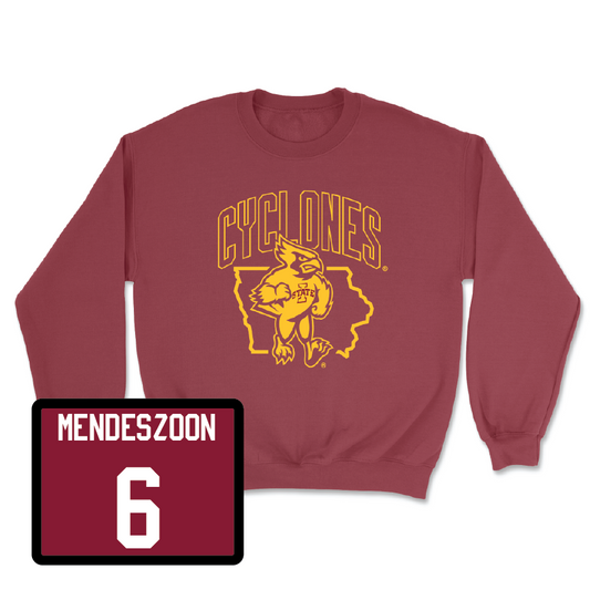 Red Football Cy Crewneck 4 Youth Small / Myles Mendeszoon | #6