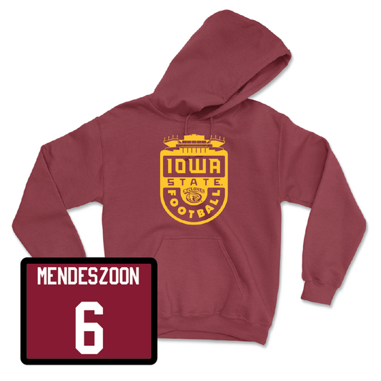 Red Football Stadium Hoodie 4 Youth Small / Myles Mendeszoon | #6