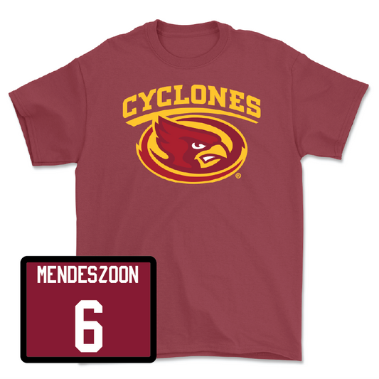 Red Football Cyclones Tee 4 Youth Small / Myles Mendeszoon | #6