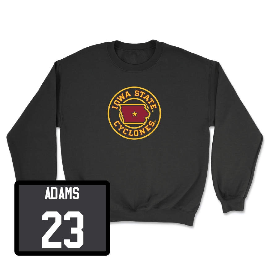 Black Football Ames Crewneck 3 Youth Small / Quaron Adams | #23