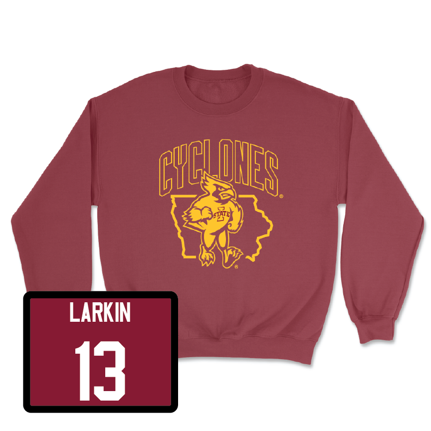 Red Women's Soccer Cy Crewneck Youth Small / Reaghan Larkin | #13