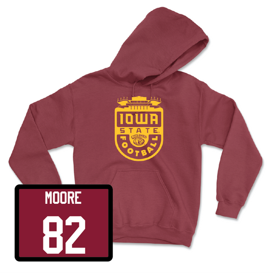 Red Football Stadium Hoodie 3 Youth Small / Tyler Moore | #82